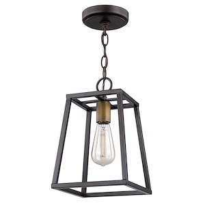 Tiberton - One Light Pendant in Modern Style - 8 Inches Wide by 12.25 Inches High