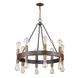Cumberland - Sixteen Light Chandelier in Sophisticated yet rustic Style - 28 Inches Wide by 29 Inches High
