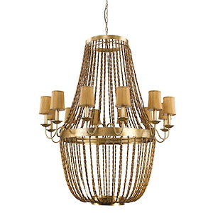 Anastasia - Twelve Light Chandelier in Classic Style - 49.25 Inches Wide by 65 Inches High