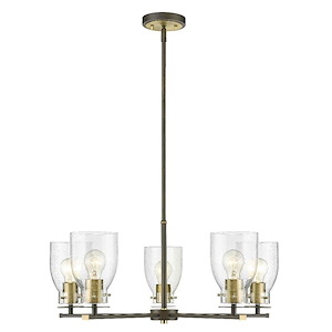 Shelby - 5 Light Chandelier-12 Inches Tall and 28 Inches Wide - 1272641