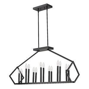 Luca - 14 Light Island Pendant in Modern Style - 12.5 Inches Wide by 19.75 Inches High