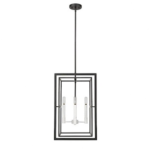 Milbank - Black 4-Light Pendant In Transitional Style - 1271570