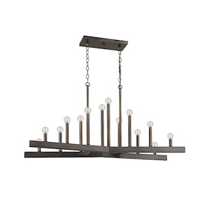 Fallon - 14 Light Island Pendant in Modern Style - 12.13 Inches Wide by 13.5 Inches High