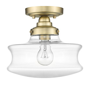 Keal - 1 Light Convertible Semi-Flush Mount-9.25 Inches Tall and 10 Inches Wide - 1272642