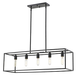 Cobar - 5 Light Island Pendant in Unobtrusive Style - 12 Inches Wide by 10 Inches High - 883634