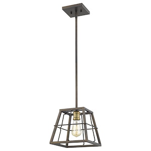 Charley 1-Light Mini-Pendant - 9.5 Inches Wide by 8.5 Inches High