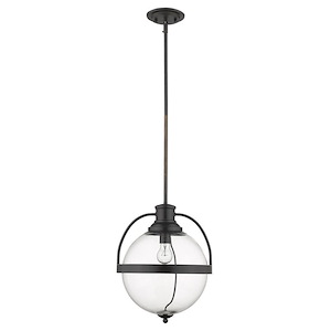 Kassian 1-Light Pendant in Nautical Style - 12.75 Inches Wide by 15.75 Inches High