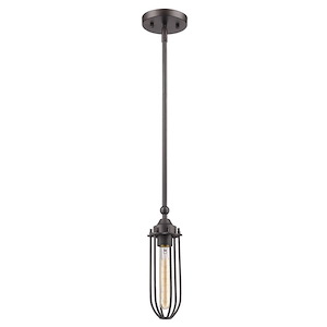 Garret - One Light Pendant in Antique Style - 5.25 Inches Wide by 11.25 Inches High - 659608