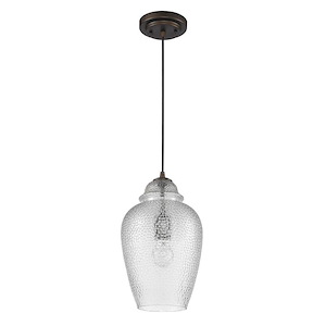Brielle - One Light Mini Pendant - 8.5 Inches Wide by 13.25 Inches High