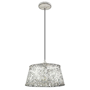 Iris 1-Light Pendant in Farmhouse Style - 15 Inches Wide by 10 Inches High - 883669