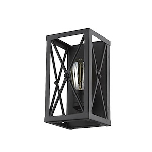 Brooklyn - 1 Light Wall Sconce in City Style - 5.5 Inches Wide by 10 Inches High - 1223049