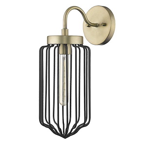 Reece 1-Light Sconce in Mid-century Style - 6.25 Inches Wide by 17 Inches High