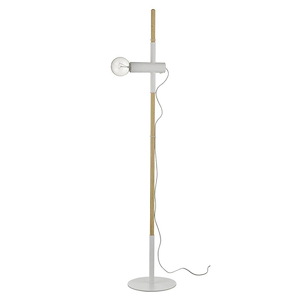 Hilyte 1-Light Floor Lamp in Simplistic Style - 10 Inches Wide by 55.25 Inches High
