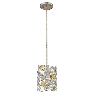 Vitozzi 1-Light Pendant in Antique Style - 7.25 Inches Wide by 9.25 Inches High