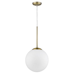 Solea 2-Light Pendant in Mid-century Style - 13.75 Inches Wide by 26.5 Inches High
