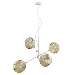 Tholos 4-Light Pendant in Funky Style - 27.5 Inches Wide by 18 Inches High