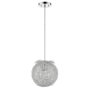 Distratto - One Light Pendant - 12 Inches Wide by 12 Inches High