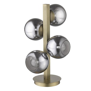 Lunette 4-Light Table lamp in Mid-century Style - 14.75 Inches Wide by 24 Inches High - 883761