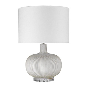 Trend Home 1-Light Table lamp in Neutral Style - 15 Inches Wide by 22 Inches High