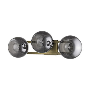 Lunette 3-Light Sconce in Mid-century Style - 26 Inches Wide by 9 Inches High