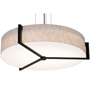 Apex - Drum Pendant In Modern Style-6.75 Inches Tall and 33.33 Inches Wide