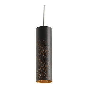 Ash - 12 Inch 10W 1 LED Perforated Pendant