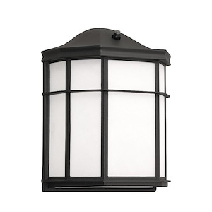 Bristol 1- Light Outdoor Wall Sconce In Contemporary-Modern And Transitional Style 9.5 Inches Tall And 7.75 Inches Wide
