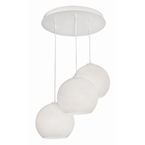 Cleo 3- Light Pendant In Contemporary-Modern-Transitional Style 13.75 Inches Tall And 31 Inches Wide - 1099254