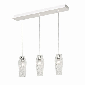 Candace - 3 Light Triple Pendant In Modern Style-12 Inches Tall and 18 Inches Wide