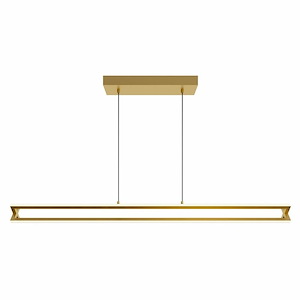 Cass - 38W 1 LED Linear Pendant In Modern Style-3.9 Inches Tall and 4.7 Inches Wide