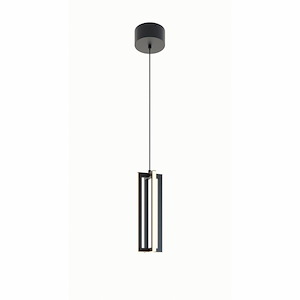 Cass - 15W 1 LED Pendant In Modern Style-12 Inches Tall and 4 Inches Wide