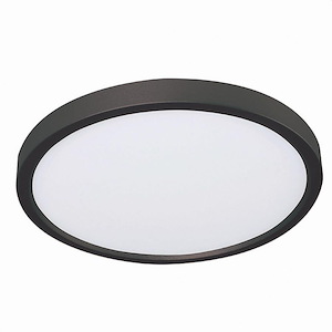 Edge - 12W 1 LED Round Flush Mount In Contemporary Style-0.67 Inches Tall and 6 Inches Wide - 1306140
