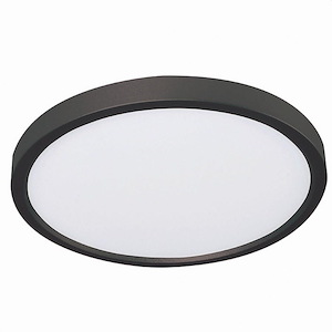Edge - 15W 1 LED Round Flush Mount In Contemporary Style-0.67 Inches Tall and 8 Inches Wide