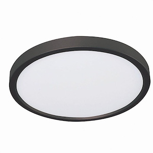 Edge - 22W 1 LED Round Flush Mount In Contemporary Style-0.67 Inches Tall and 12 Inches Wide - 1306142