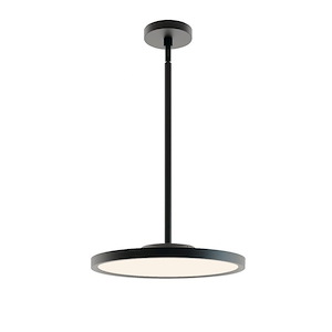 Edge Round - 120V-277V 25W 1 LED Large Pendant In Modern Style-1 Inches Tall and 15.68 Inches Wide - 1284215