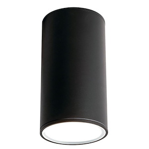Everly - 12W 1 LED Outdoor Flush Mount In Modern Style-8 Inches Tall and 4.25 Inches Wide