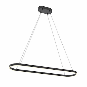 Glo - 40W 1 LED Pendant In Contemporary Style-2.5 Inches Tall and 12 Inches Wide - 1270147