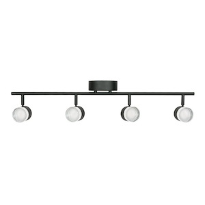 Gregor 4- Light Fixed Rail In Contemporary-Modern-Transitional Style 6.63 Inches Tall And 4.75 Inches Wide