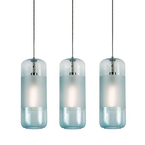 Hermosa - 3 Light Linear Pendant In Modern Style-16.75 Inches Tall and 6 Inches Wide