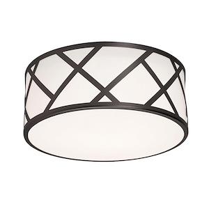 Haven - 2 Light Flush Mount-5.75 Inches Tall and 12.63 Inches Wide