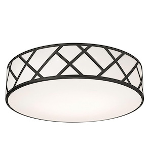 Haven - 3 Light Flush Mount-5.75 Inches Tall and 21 Inches Wide