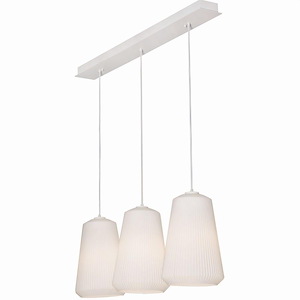 Isla - 3 Light Triple Pendant In Modern Style-16 Inches Tall And 11 Inches Wide - 1218626