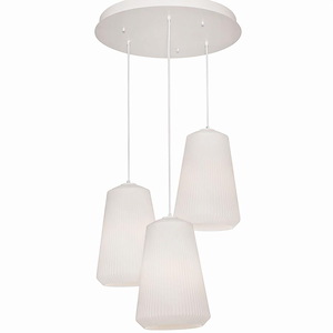 Isla - 3 Light Triple Pendant In Modern Style-16 Inches Tall And 24 Inches Wide - 1218697