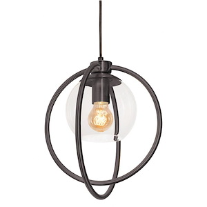 Jamie 1- Light Pendant in Contemporary-Modern-Transitional Style 12.5 Inches Tall and 12.3 Inches Wide - 1099266