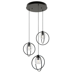 Jamie - 3 Light Round Pendant In Modern Style-12.5 Inches Tall and 26.45 Inches Wide - 1284247