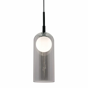 Kiran - 6W 1 LED Pendant In Contemporary Style-14 Inches Tall and 4 Inches Wide