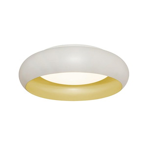 Kayce - 26W 1 LED Flush Mount In Contemporary Style-4.1 Inches Tall and 15 Inches Wide