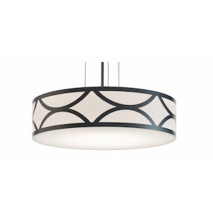 Lake - 42W 1 LED Pendant In Contemporary Style-6 Inches Tall and 24 Inches Wide