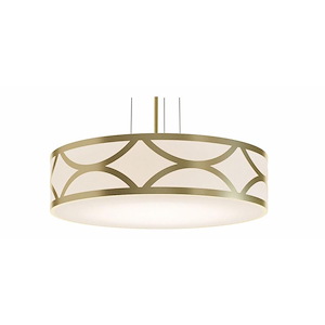 Lake - 3 Light Pendant In Contemporary Style-6 Inches Tall and 24 Inches Wide