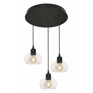 Laney - 3 Light Round Pendant In Modern Style-6.8 Inches Tall and 19.69 Inches Wide